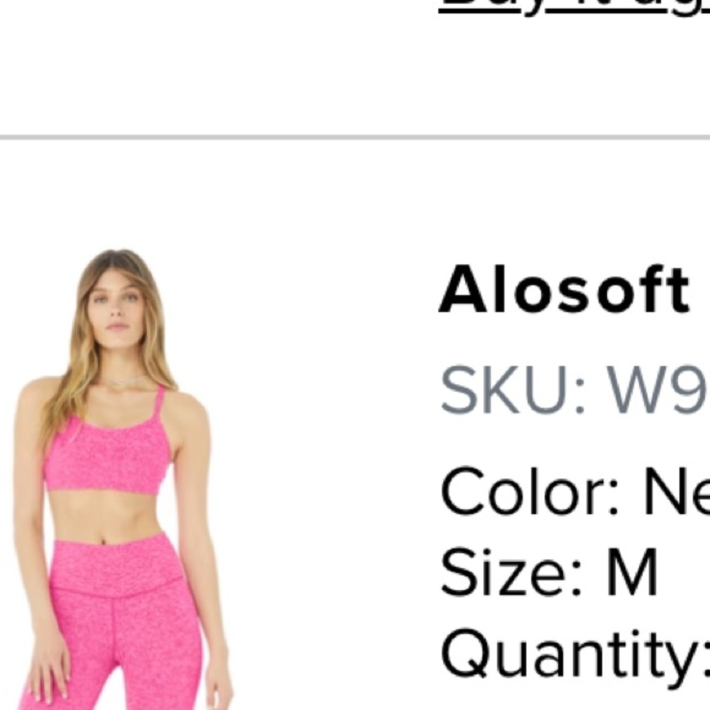 Alo soft gratitude bra